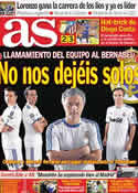 Portada diario AS del 4 de Abril de 2011