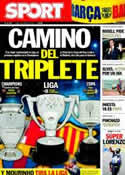 Portada diario Sport del 4 de Abril de 2011