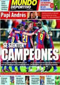 Portada Mundo Deportivo del 4 de Abril de 2011