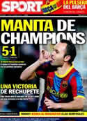 Portada diario Sport del 7 de Abril de 2011