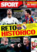 Portada diario Sport del 8 de Abril de 2011