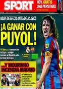 Portada diario Sport del 16 de Abril de 2011