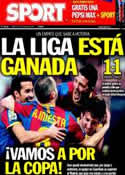 Portada diario Sport del 17 de Abril de 2011