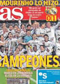 Portada diario AS del 21 de Abril de 2011