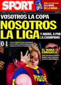 Portada diario Sport del 21 de Abril de 2011