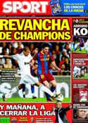 Portada diario Sport del 22 de Abril de 2011