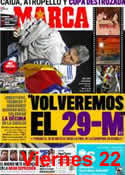 Portada diario Marca del 23 de Abril de 2011