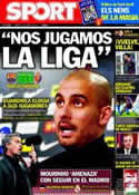 Portada diario Sport del 23 de Abril de 2011