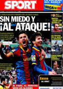 Portada diario Sport del 26 de Abril de 2011