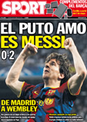 Portada diario Sport del 28 de Abril de 2011