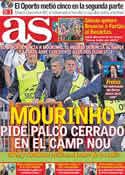 Portada diario AS del 29 de Abril de 2011