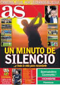 Portada diario AS del 8 de Mayo de 2011