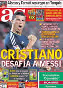 Portada diario AS del 9 de Mayo de 2011