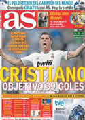 Portada diario AS del 15 de Mayo de 2011