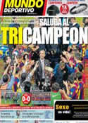 Portada Mundo Deportivo del 16 de Mayo de 2011