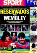 Portada diario Sport del 21 de Mayo de 2011