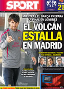 Portada diario Sport del 26 de Mayo de 2011