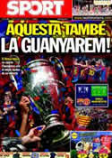 Portada diario Sport del 28 de Mayo de 2011