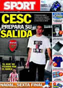 Portada diario Sport del 4 de Junio de 2011