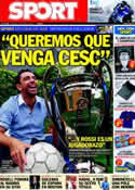 Portada diario Sport del 5 de Junio de 2011