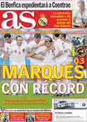 Portada diario AS del 8 de Junio de 2011