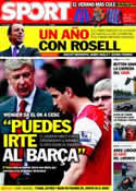 Portada diario Sport del 13 de Junio de 2011