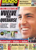 Portada Mundo Deportivo del 13 de Junio de 2011