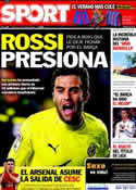 Portada diario Sport del 14 de Junio de 2011