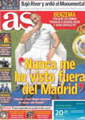 Portada diario AS del 27 de Junio de 2011