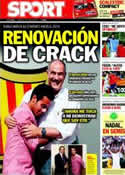 Portada diario Sport del 30 de Junio de 2011