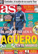 Portada diario AS del 2 de Julio de 2011