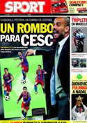 Portada diario Sport del 4 de Julio de 2011