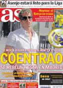 Portada diario AS del 5 de Julio de 2011