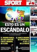 Portada diario Sport del 7 de Julio de 2011