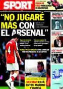 Portada diario Sport del 8 de Julio de 2011