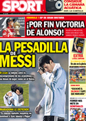 Portada diario Sport del 11 de Julio de 2011