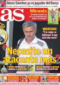 Portada diario AS del 13 de Julio de 2011