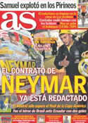 Portada diario AS del 15 de Julio de 2011