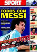 Portada diario Sport del 16 de Julio de 2011