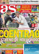 Portada diario AS del 18 de Julio de 2011