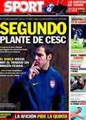 Portada diario Sport del 18 de Julio de 2011