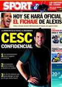 Portada diario Sport del 21 de Julio de 2011