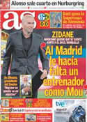 Portada diario AS del 24 de Julio de 2011