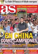 Portada diario AS del 1 de Agosto de 2011