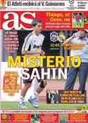 Portada diario AS del 6 de Agosto de 2011