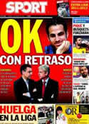 Portada diario Sport del 12 de Agosto de 2011