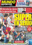 Portada Mundo Deportivo del 14 de Agosto de 2011