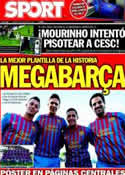 Portada diario Sport del 20 de Agosto de 2011