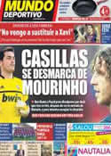 Portada Mundo Deportivo del 20 de Agosto de 2011