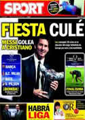 Portada diario Sport del 26 de Agosto de 2011